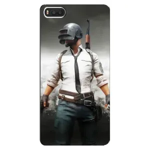 Силиконовый чехол с картинкой "Герой Pubg" на Xiaomi Mi8 (Пабг)