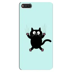 Силіконовий чохол з котиком для Xiaomi Mi8 (Падаючий кіт)