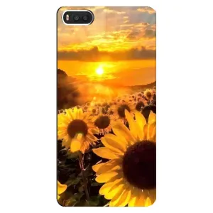 Чехол с Цветами для Xiaomi Mi8 (поле подсолнухов)