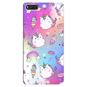 Чехол Unicorn на Xiaomi Mi8 (Радуга и Единорог)
