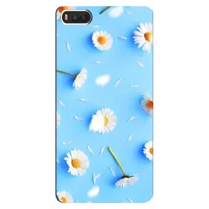 Чехол с Цветами для Xiaomi Mi8 (ромашки на голубом)