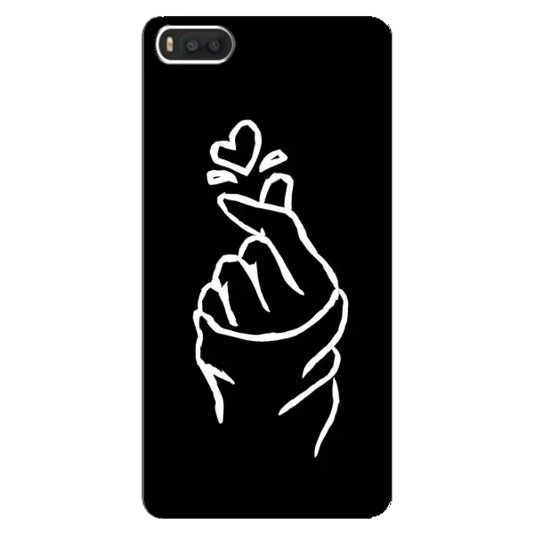 Чехол с рисунком «Сердце на черном» для Xiaomi Mi8 Чехол с рисунком «Сердце на черном» для Xiaomi Mi8