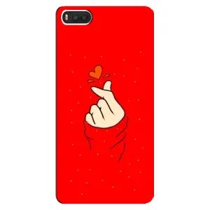 Чохол (Знак сердечка) для Xiaomi Mi8 (Сердечко на червоному)