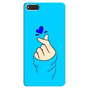 Чохол (Знак сердечка) для Xiaomi Mi8 (Сердечко на синоьому)