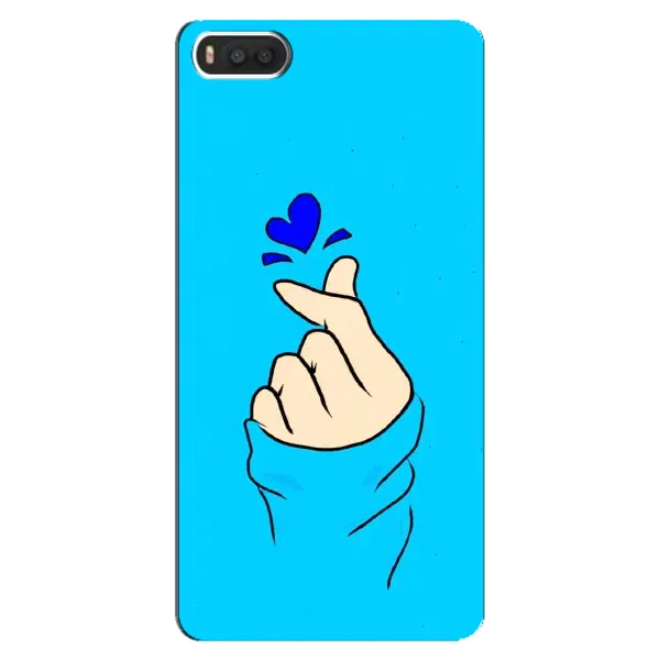 Чехол с рисунком «Сердце на синем» для Xiaomi Mi8 Чехол с рисунком «Сердце на синем» для Xiaomi Mi8