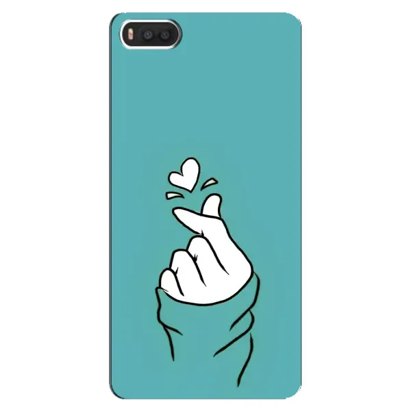 Чехол с рисунком «Сердечко на бирюзовом» для Xiaomi Mi8 Чехол с рисунком «Сердечко на бирюзовом» для Xiaomi Mi8