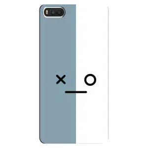Чохли (ТПУ) (смішні стікери) для Xiaomi Mi8 (Сіро-білий)