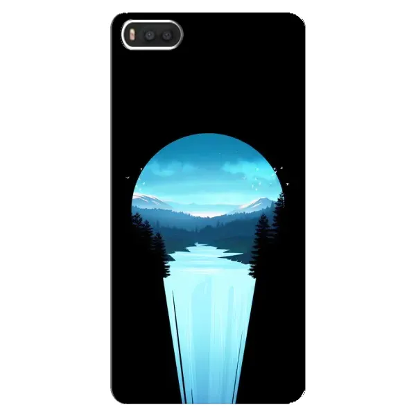 Чехол с рисунком «Синий Водопад» для Xiaomi Mi8