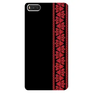 Силіконовый Чохол на Xiaomi Mi8 з картинкой Вишиванки (Вишиванка на чорному)