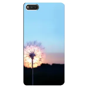 Силиконовый Чехол с одуванчиками на Xiaomi Mi8 (Закат с одуванчиком)