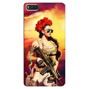 ЗСУ Чохли (TPU) для Xiaomi Mi8 (Жінка солдат)