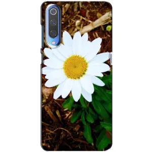 Чехол с ромашками на Xiaomi Mi 9 (Белая ромашка)