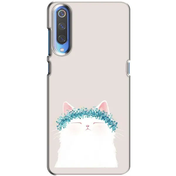 Чехол с рисунком «Белый котик» для Xiaomi Mi 9 Чехол с рисунком «Белый котик» для Xiaomi Mi 9