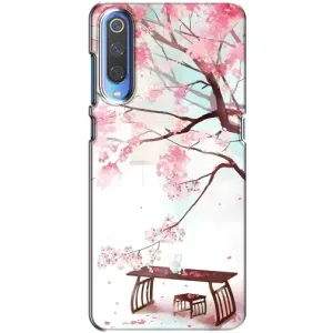 Чехол с принтом САКУРЫ на Xiaomi Mi 9 (Чайная церемония)