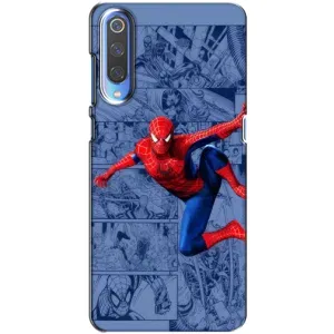 Силиконовый Чехол для Xiaomi Mi 9 (Человек Паук)