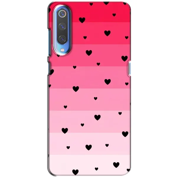 Чехол с рисунком «Чорные сердечки» для Xiaomi Mi 9 Чехол с рисунком «Чорные сердечки» для Xiaomi Mi 9