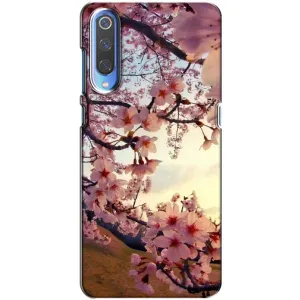 Чехол с принтом САКУРЫ на Xiaomi Mi 9 (Цветущая сакура)