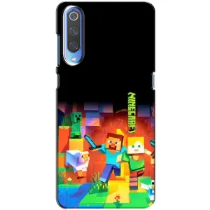 Чехлы для Xiaomi Mi 9 (Персонажи Майн Крафт) (Герой Майнкрафт)