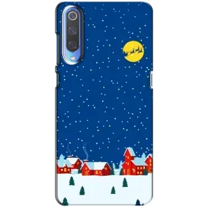Силіконовий бампер на різдво для Xiaomi Mi 9 (Місто в снігу)