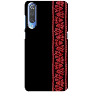 Силиконовый Чехол на Xiaomi Mi 9 (Красная Вышиванка)