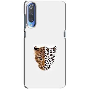 Чехол с леопардовым принтом на Xiaomi Mi 9 (Леопард на белом)