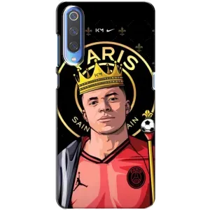Чехол (TPU) с Футболистом на Xiaomi Mi 9 (Mbappe King)