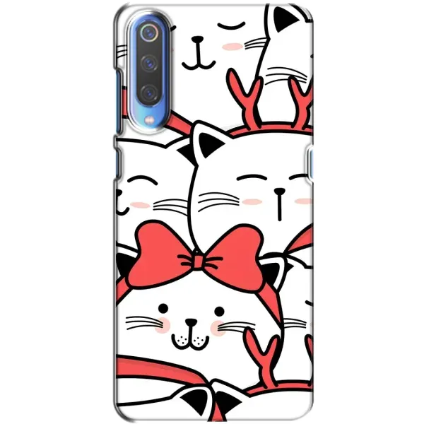 Чехол с рисунком «Новогодние котики» для Xiaomi Mi 9 Чехол с рисунком «Новогодние котики» для Xiaomi Mi 9
