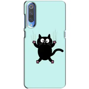 Силиконовый чехол с котиком для Xiaomi Mi 9 (Падающий кот)