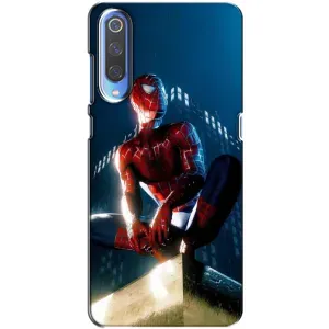 Чехол Супергерой Человека Паука на Xiaomi Mi 9 (Паук на доме)