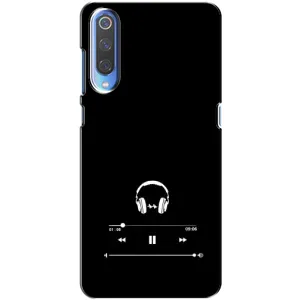 Чехол с картинками на черном фоне для Xiaomi Mi 9 (Плеер)