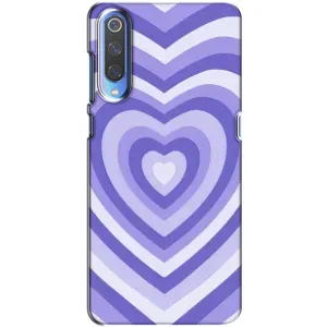 Чехлы с тематикой "Маленькие Сердечки" на Xiaomi Mi 9 (Сердце фиолет)