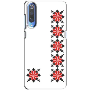 Силиконовый Чехол на Xiaomi Mi 9 с картинкой Вышиванки (Силуэт вышиванки)