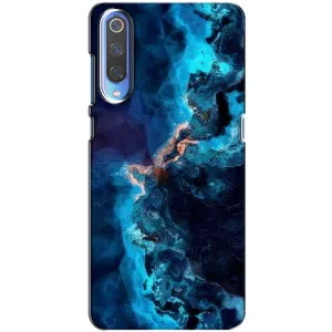 Чехлы с тематикой "Мрамор" на Сяоми Ми 9 (Синий мрамор)