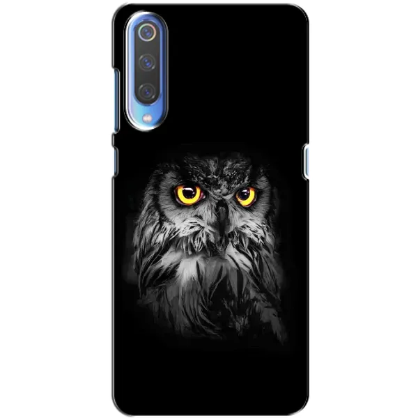 Чехол с рисунком «Сова на чёрном» для Xiaomi Mi 9 Чехол с рисунком «Сова на чёрном» для Xiaomi Mi 9
