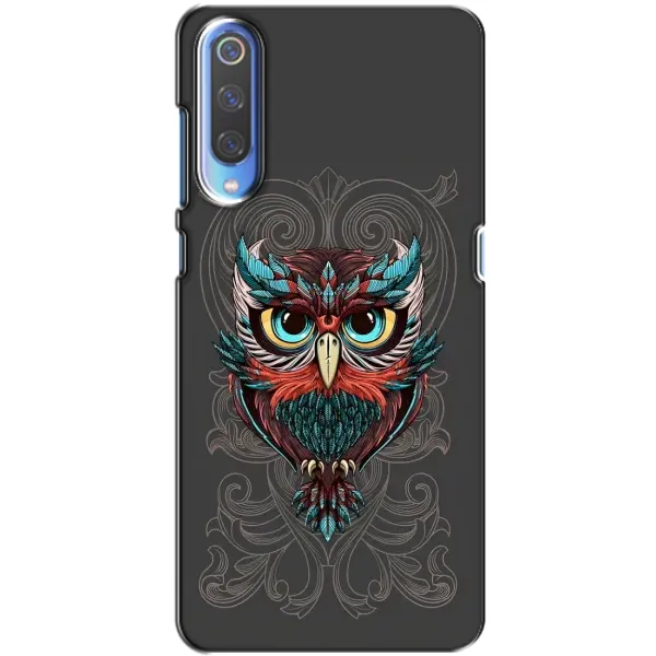 Чехол с рисунком «Сова на сером» для Xiaomi Mi 9 Чехол с рисунком «Сова на сером» для Xiaomi Mi 9