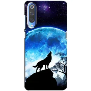 Чехол с Волком на Xiaomi Mi 9 (Воет на луну)