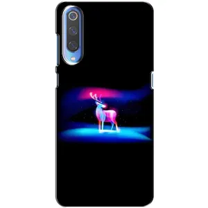 Силиконовый бампер с картинкой животных для Xiaomi Mi 9 (Яркий олень)