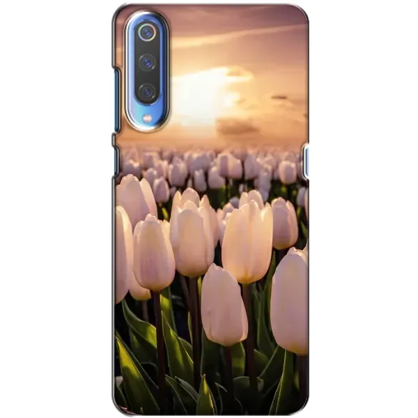 Чехол с рисунком «Закат с цветами» для Xiaomi Mi 9 Чехол с рисунком «Закат с цветами» для Xiaomi Mi 9
