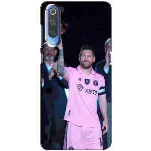 Чехлы Лео Месси в Майами на Xiaomi Mi 9 (Золотой мяч Месси)