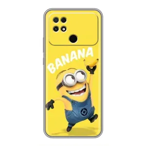 Мультяшний принт на Чохол для Поко с40 (Banana)