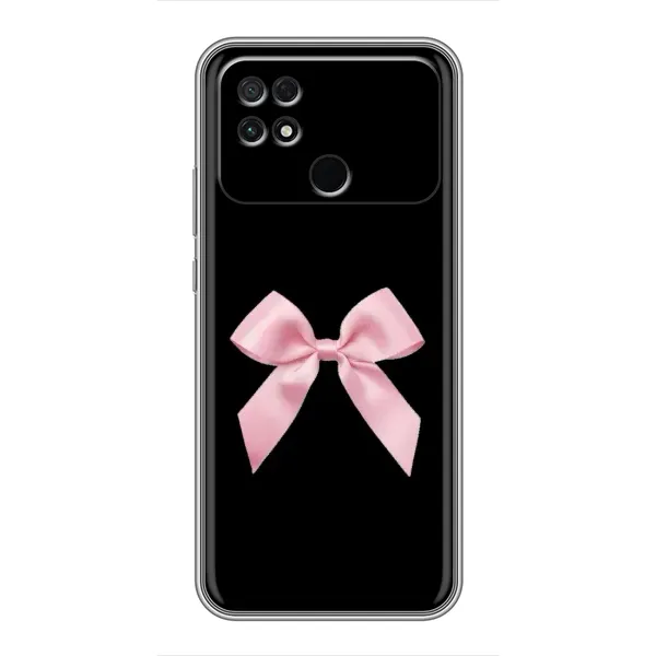 Чехол с рисунком «Бант на черном» для Xiaomi POCO C40 Чехол с рисунком «Бант на черном» для Xiaomi POCO C40