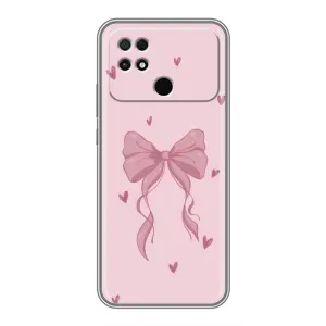 Чохол банти для Xiaomi POCO C40 (Бант на рожевому)