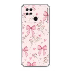 Чехол банты для Xiaomi POCO C40 (Банты с цветами)