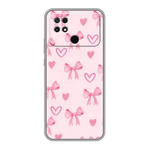 Чехол банты для Xiaomi POCO C40 (Бантики и сердечки)