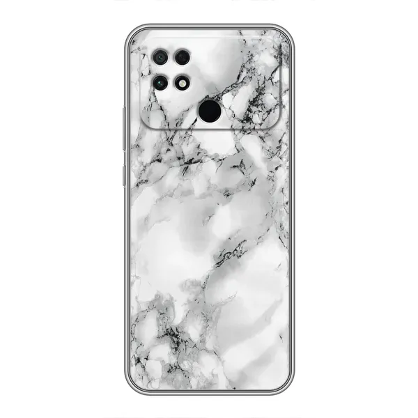 Чехол с рисунком «Белый мрамор» для Xiaomi POCO C40 Чехол с рисунком «Белый мрамор» для Xiaomi POCO C40