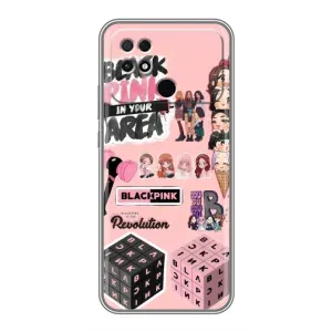 Чохли з картинкою для Xiaomi POCO C40 (BLACK PINK колаж)