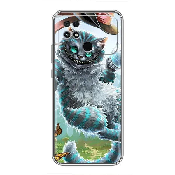Чехол с рисунком «Чеширский КОТИК» для Xiaomi POCO C40 Чехол с рисунком «Чеширский КОТИК» для Xiaomi POCO C40