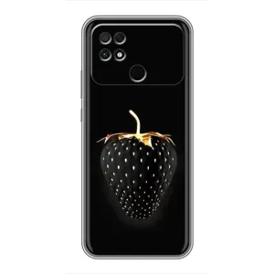 Чохол з зображенням смачної їжі для Xiaomi POCO C40 (Чорна полуниця)