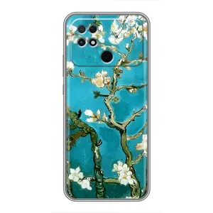 Чехол с принтом САКУРЫ на Xiaomi POCO C40 (Цветение Сакуры)