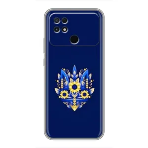 Чехол Укр Символика для Xiaomi POCO C40 (Цветущий Герб)